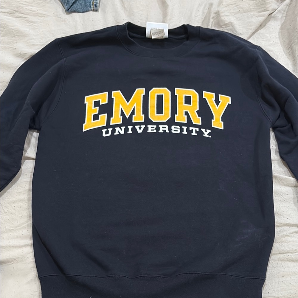 Champion Emory University Dark Navy Blue Sweater